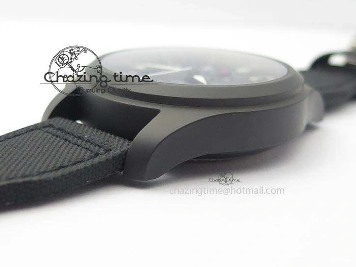 MIROTIME 0412 EasyCare Pilot Chrono IW388001 Real Ceramic ZF 1:1 Best Edition On Black Nylon Strap A 7279